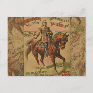 Carte Postale Western Buffalo Bill Wild West