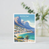 Carte Postale Western Cape Afrique du Sud Illustration Voyage (Debout devant)