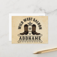 Western Cowboy Boots AJOUTER LE NOM Sheriff Spurs
