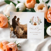 Carte Postale Western Lace Horseshoe Coeur Script Mariage Photo