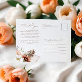 Carte Postale Western Lace Horseshoe Coeur Script Mariage Photo