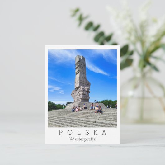 Carte Postale Westerplatte, Polska / Pologne (Debout devant)