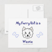 Carte Postale Westie (Devant / Derrière)