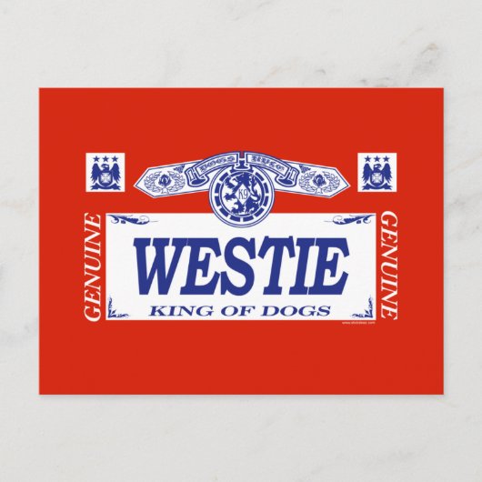 Carte Postale Westie (Devant)