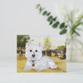 Carte postale Westie (Debout devant)