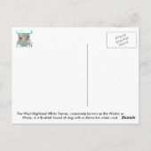 Carte postale Westie Collection (Dos)
