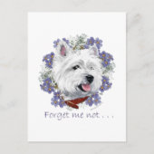 Carte Postale Westie Forget (Devant)