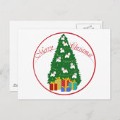 Carte Postale Westie Tree (Devant / Derrière)