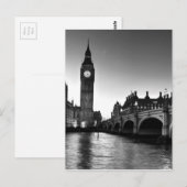 Carte Postale Westminster Bridge et Big Ben (Devant / Derrière)