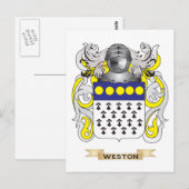 Carte Postale Weston Family Crest (Armoiries) (Devant / Derrière)