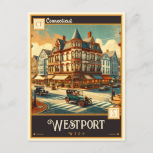 Carte Postale Westport, Connecticut   VINTAGE