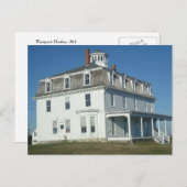 Carte Postale Westport Harbour, MA Cottage (Devant / Derrière)