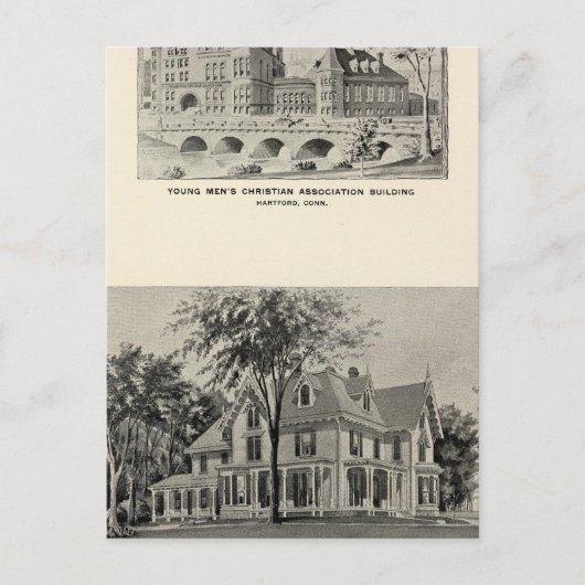 Carte Postale Westwood, YMCA, Hartford (Devant)