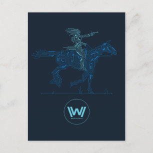 Carte Postale Westworld   Dolores Riding Horse Circuit Graphique