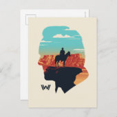 Carte Postale Westworld | Dr Ford Silhouette Of Man en noir (Devant / Derrière)