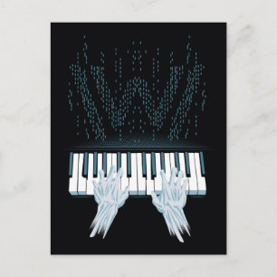 Carte Postale Westworld   Mains Android Sur Piano Joueur