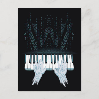 Carte Postale Westworld | Mains Android Sur Piano Joueur