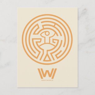 Carte Postale Westworld   The Maze Symbol