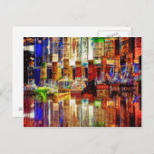 Carte Postale Wet Bar Art Abstrait (Devant / Derrière)