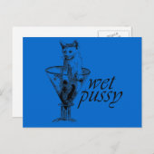Carte Postale Wet Kitty (Devant / Derrière)