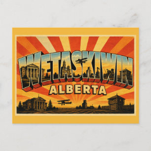 Carte Postale Wetaskiwin Alberta Ancien tribunal historique