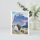 Carte Postale Wetterhorn, Hiroshi Yoshida, abattoir (Debout devant)