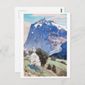 Carte Postale Wetterhorn, Hiroshi Yoshida, abattoir (Devant / Derrière)