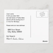 Carte Postale We've moved B House Map Replace with your own Map (Dos)