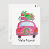 Carte Postale We've Moved Christmas (Devant / Derrière)