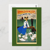 Carte Postale Weymouth Train Travel, vintage, (Devant / Derrière)