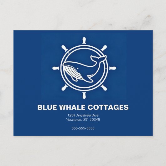 Carte Postale Whale and Helm Vacation Rental (Devant)