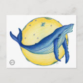 Carte Postale Whale Art, Sirian Starseed, Whale Postcard (Devant)