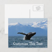 Carte Postale Whale Playtime ; Personnalisable (Devant / Derrière)