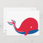 Carte Postale whale tail kids cruise design (Devant / Derrière)