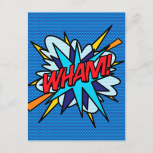 Carte Postale WHAM Amusement Bande Dessinée Pop Art Rétro
