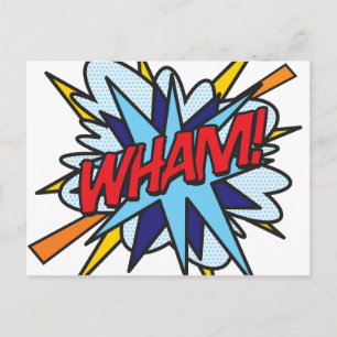 Carte Postale WHAM Bande dessinée Fun rétro Pop Art