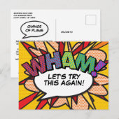 Carte Postale WHAM reporté le changement de date Comic Book Pop  (Devant / Derrière)