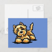 Carte Postale Wheaten Cairn Terrier (Devant / Derrière)