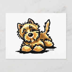 Carte Postale Wheaten Cairn Terrier Art