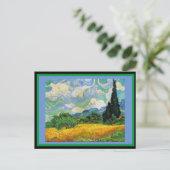 Carte Postale Wheatfield avec Cyprès, Van Gogh, (Debout devant)
