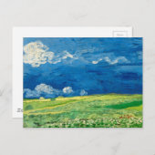 Carte Postale Wheatfield Under Thunderclouds par Vincent van Gog (Devant / Derrière)
