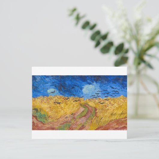 Carte Postale Wheatfield with Crows by Vincent van Gogh (Debout devant)
