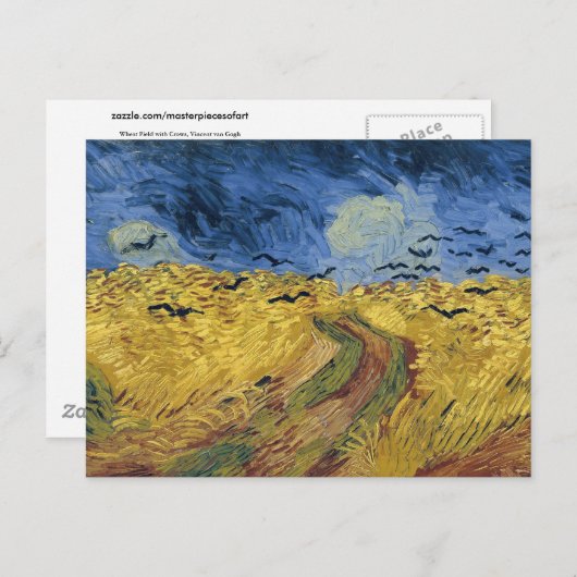 Carte Postale Wheatfield with Crows (F779)Van Gogh Fine Art (Devant / Derrière)