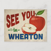Carte Postale Wheaton Illinois Apple - Voyage Rétro (Devant)