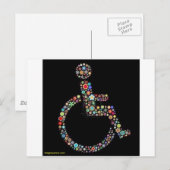 Carte Postale wheelchair_funky_zazzle.jpeg (Devant / Derrière)