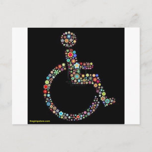 Carte Postale wheelchair_funky_zazzle.jpeg