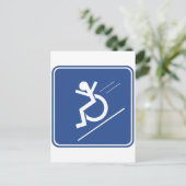 Carte Postale Wheelchair Whee ! (Debout devant)
