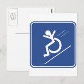 Carte Postale Wheelchair Whee ! (Devant / Derrière)