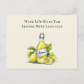 Carte Postale When Life Gives You Lemons Lemonade (Devant)