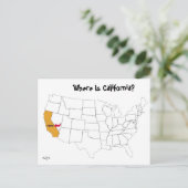 Carte Postale Where Is California? (Debout devant)